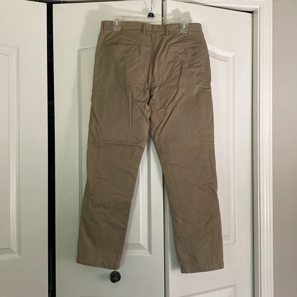 J. Crew 770 Men’s Tan Chinos Fleece Lined - Picture 2 of 6